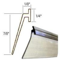 Angled Clear Vinyl Framed Shower Door Drip Sweep - 7 ft long