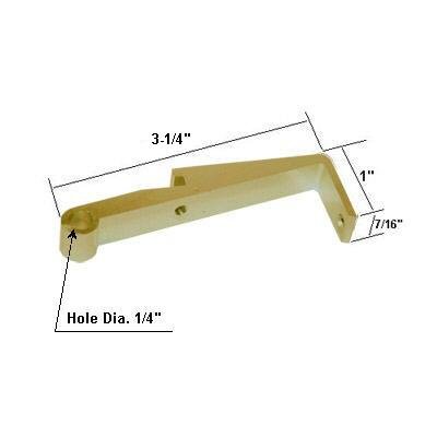 Gold Framed Swing Shower Door Replacement Pivot Bracket