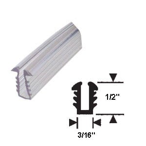 Clear Shower Door Replacement Glazing Vinyl for 1/8