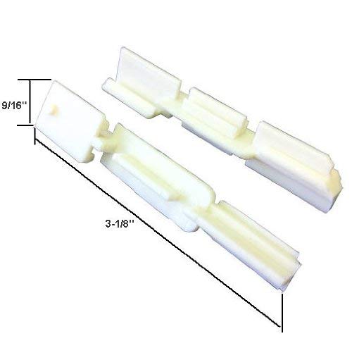 Sliding Shower Door Bottom Sill Guide - Pack of 2