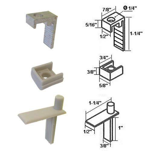 Hinge Pin with Hinge Clip and Bushing for Semi-Frameless Swing Shower Door