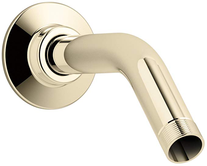 KOHLER K-7395-AF MasterShower Showerarm and Flange, 5-3/8-Inch Long, Vibrant French Gold