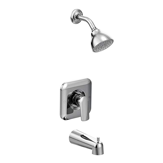 Moen T2813 Rizon Posi-Temp Tub/Shower Trim without Valve 2.5 GPM Flow Rate, Chrome