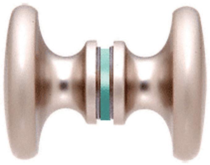 C.R. LAURENCE SDK100SN CRL Satin Nickel Traditional Style Back-to-Back Shower Door Knobs