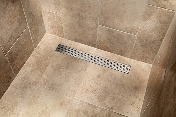 MSLD-SP26 26-in Square Hole Punch Linear Shower Drain