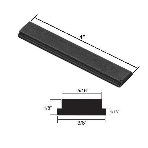 Shower Door Metal Strike Plate for Swing Shower Doors - 4