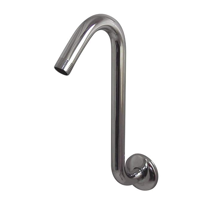 Kingston Brass K159A1 Designer Trimscape 10 Inch S Shape Shower Arm, Polished Chrome