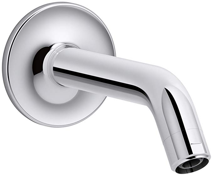 KOHLER K-933-CP Purist Shower Arm and Flange, Polished Chrome